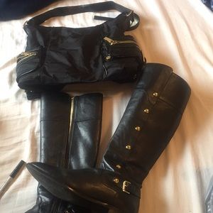 Michael Kors boots and purse